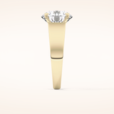 4.76 CT Round Shaped Solitaire Moissanite Engagement Ring