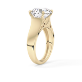 Round Solitaire Lab Grown Diamond Engagement Ring