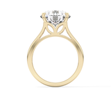 Round Solitaire Lab Grown Diamond Engagement Ring