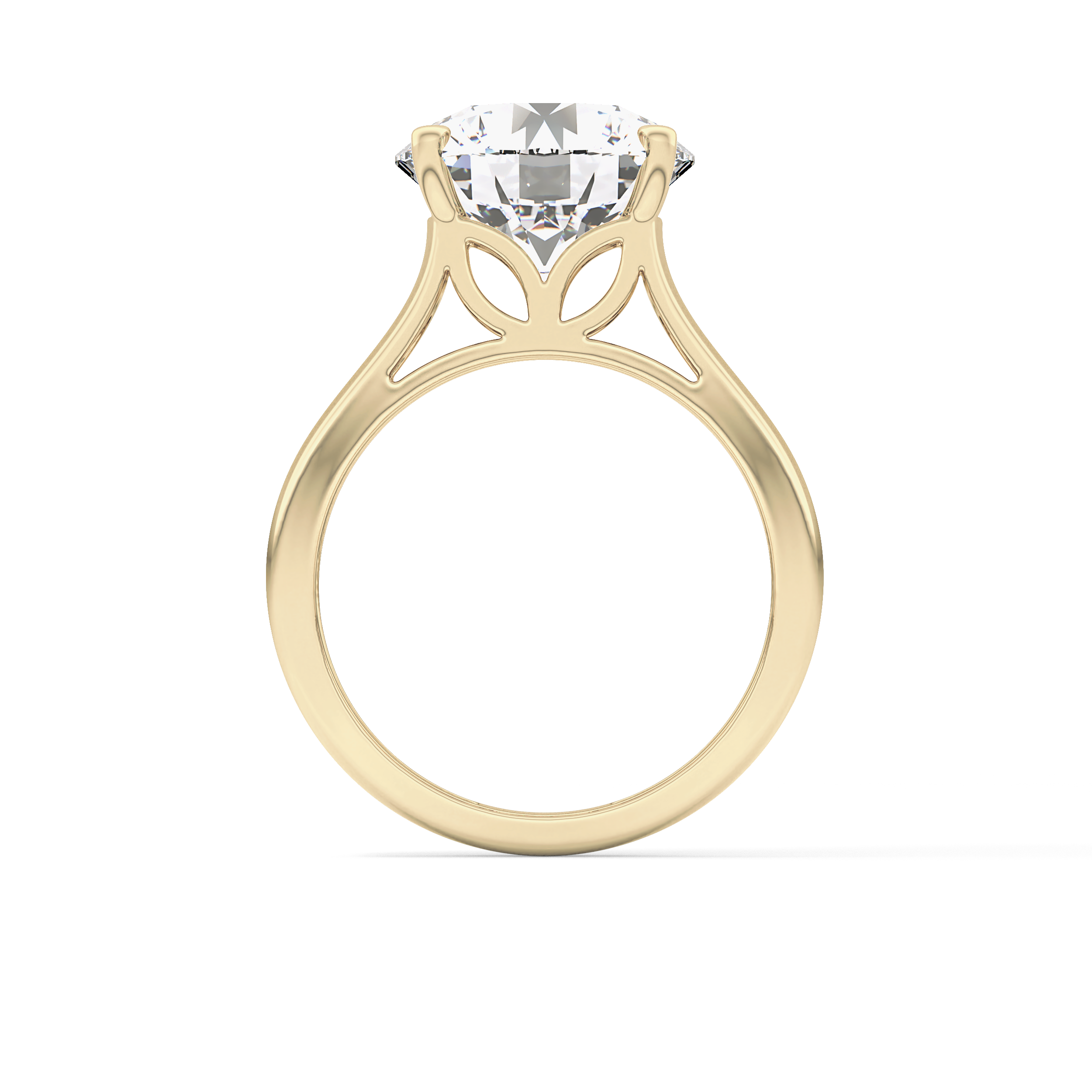 Round Solitaire Lab Grown Diamond Engagement Ring
