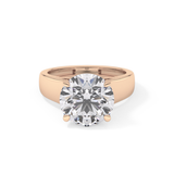 Round Solitaire Lab Grown Diamond Engagement Ring