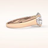 4.76 CT Round Shaped Solitaire Moissanite Engagement Ring