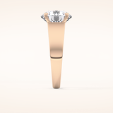 4.76 CT Round Shaped Solitaire Moissanite Engagement Ring