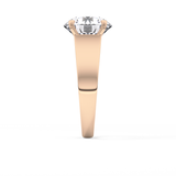 Round Solitaire Lab Grown Diamond Engagement Ring