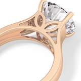 Round Solitaire Lab Grown Diamond Engagement Ring