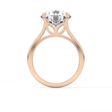 Round Solitaire Lab Grown Diamond Engagement Ring