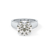 Round Solitaire Lab Grown Diamond Engagement Ring