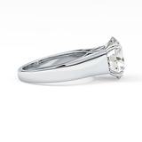 Round Solitaire Lab Grown Diamond Engagement Ring
