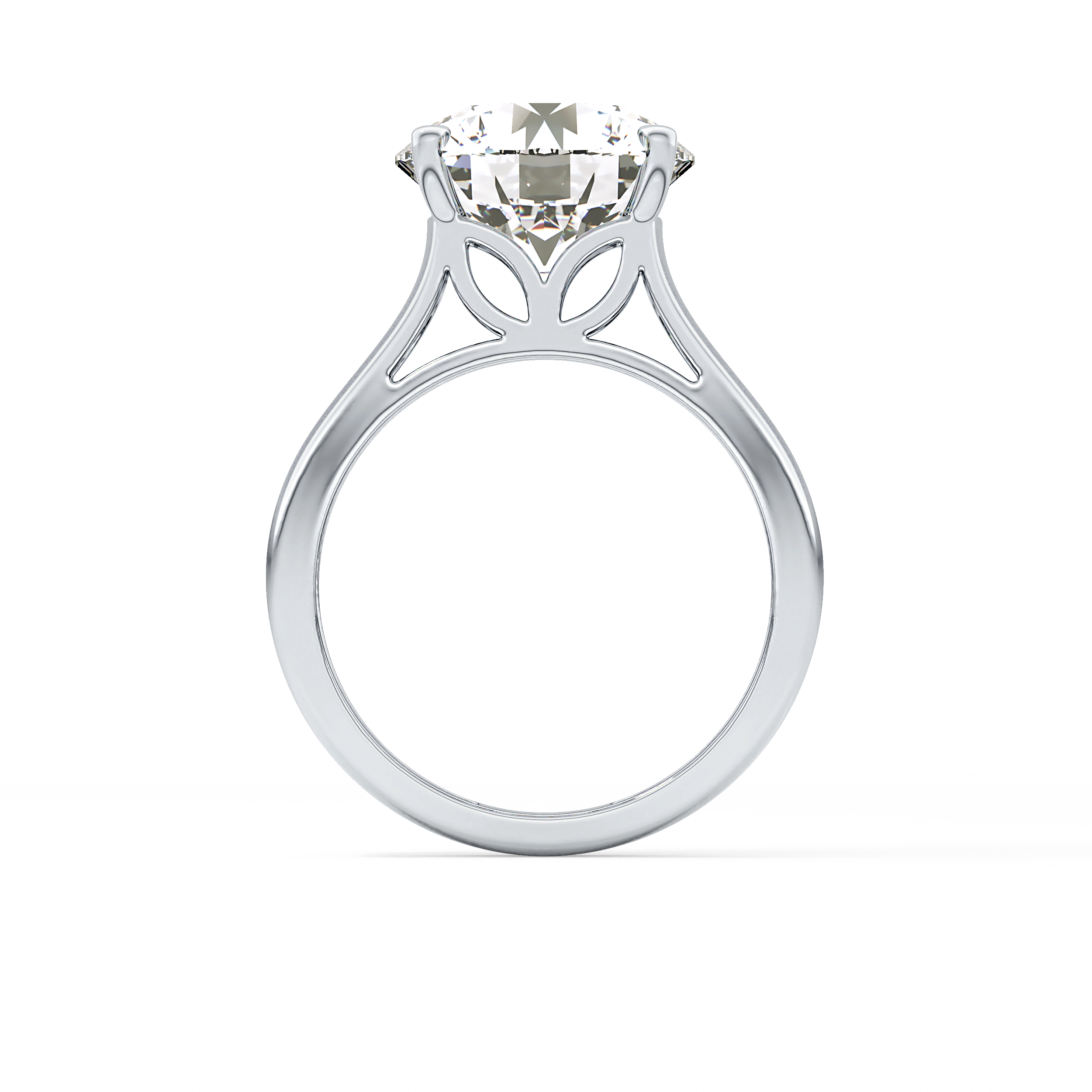 Round Solitaire Lab Grown Diamond Engagement Ring