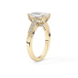 Emerald Pave Lab Grown Diamond Engagement Ring
