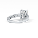 Emerald Pave Lab Grown Diamond Engagement Ring