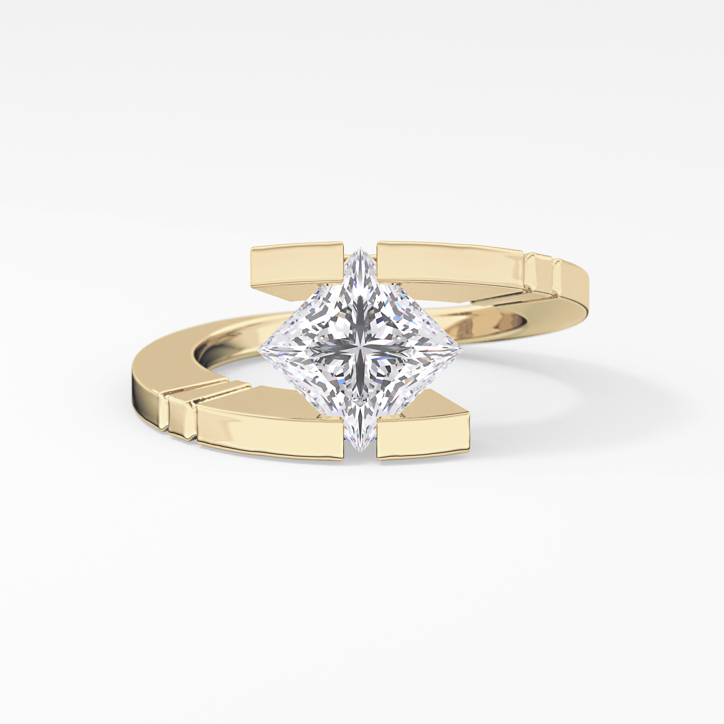 Princess Solitaire Lab Grown Diamond Engagement Ring