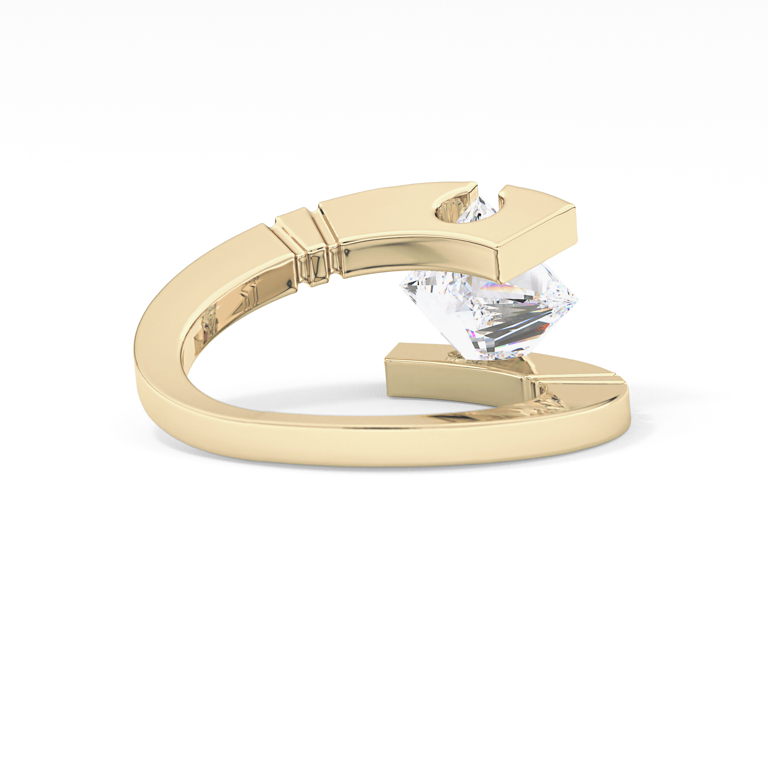 Princess Solitaire Lab Grown Diamond Engagement Ring