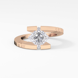 Princess Solitaire Lab Grown Diamond Engagement Ring