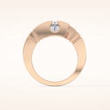 2.07 CT Princess Shaped Swirl Solitaire Moissanite Engagement Ring
