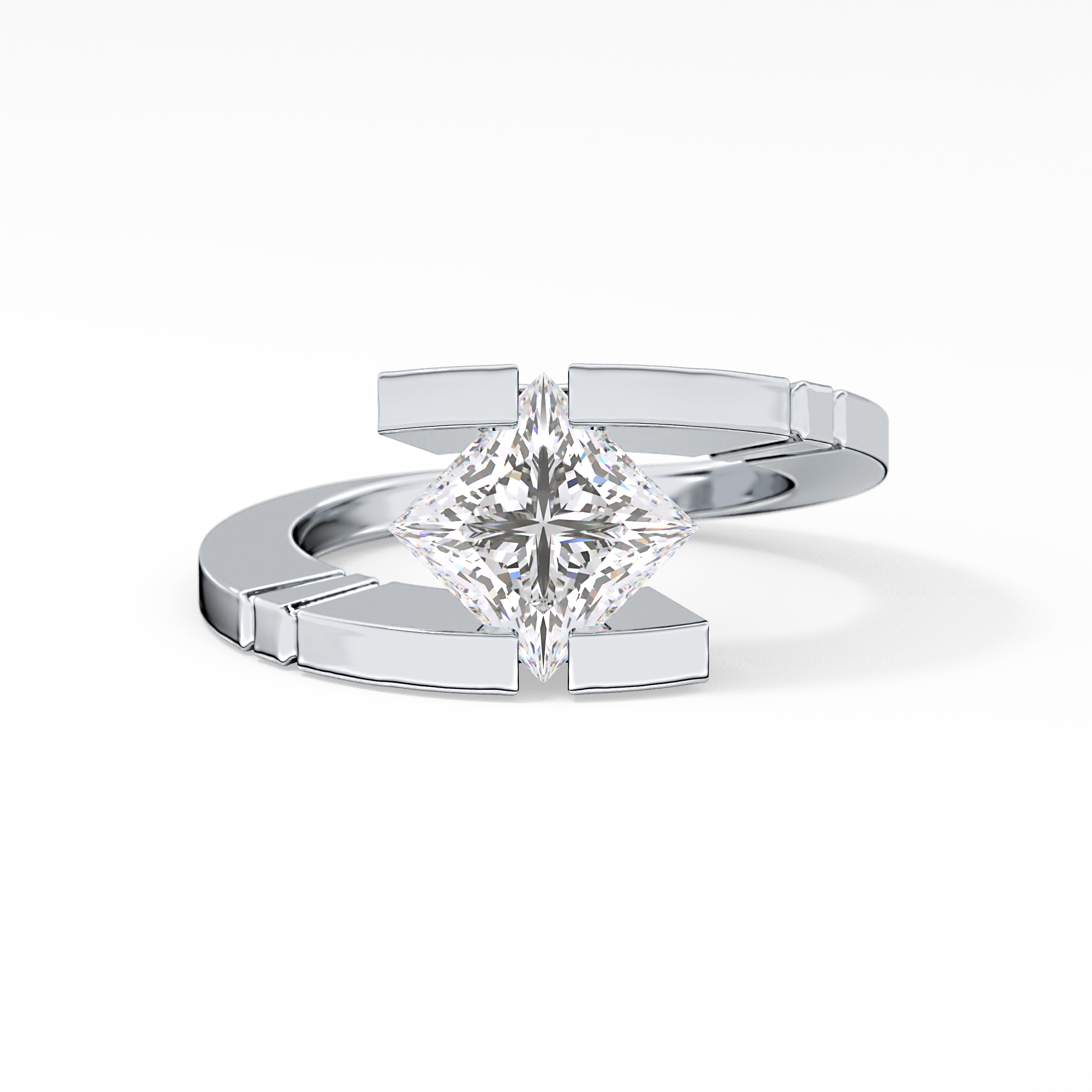 Princess Solitaire Lab Grown Diamond Engagement Ring