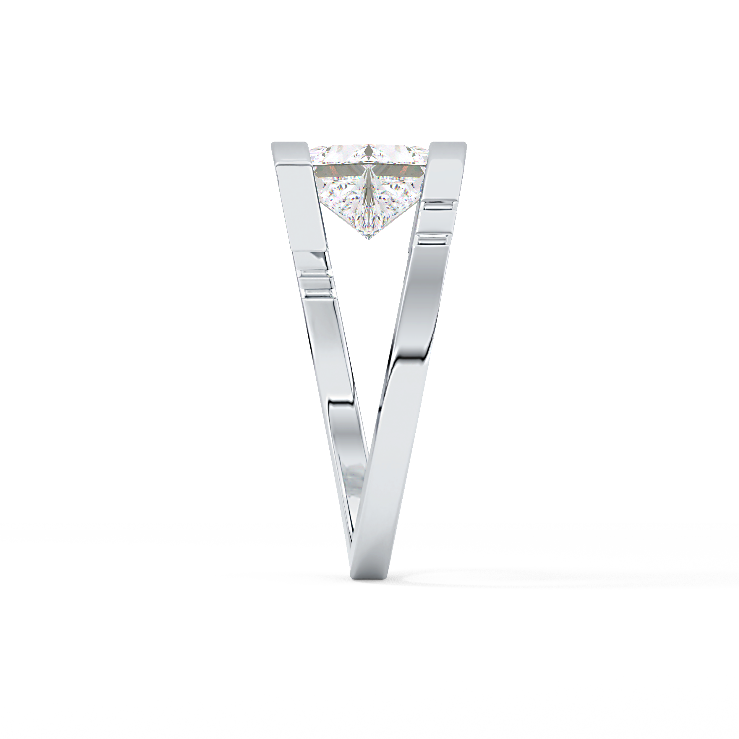Princess Solitaire Lab Grown Diamond Engagement Ring