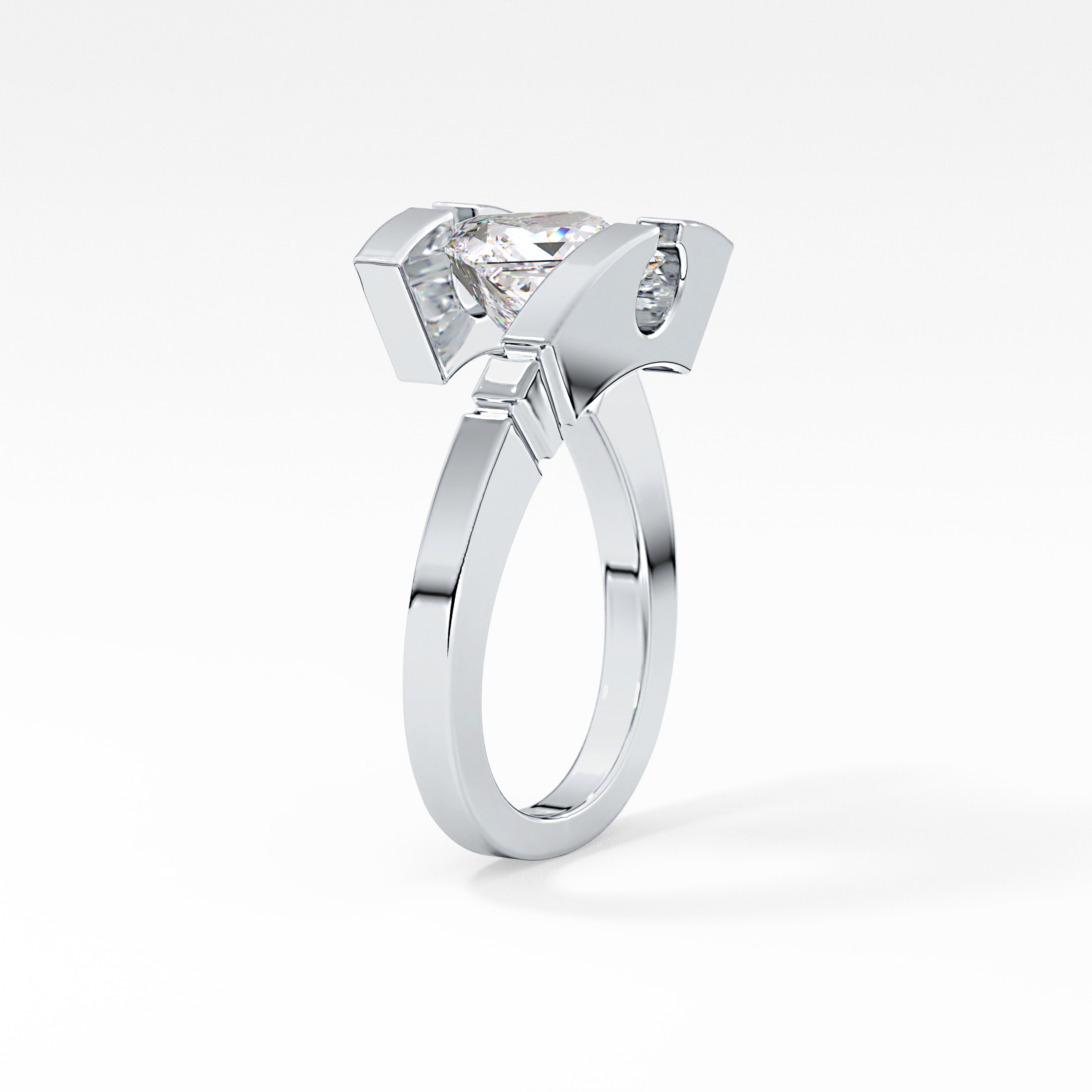 Princess Solitaire Lab Grown Diamond Engagement Ring