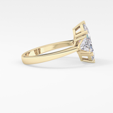 Marquise Three Stone Lab Grown Diamond Engagement Ring