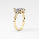 Marquise Three Stone Lab Grown Diamond Engagement Ring