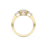 Marquise Three Stone Lab Grown Diamond Engagement Ring