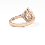 Marquise Three Stone Lab Grown Diamond Engagement Ring