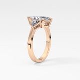 Marquise Three Stone Lab Grown Diamond Engagement Ring