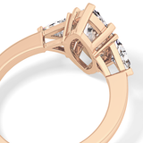 Marquise Three Stone Lab Grown Diamond Engagement Ring