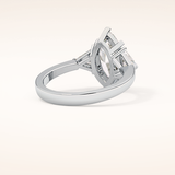 1.79 CT Marquise Shaped Three Stone Moissanite Engagement Ring
