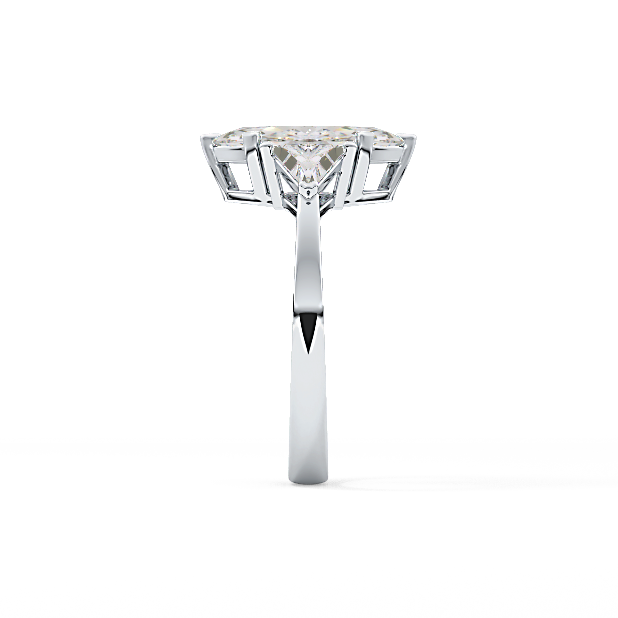 Marquise Three Stone Lab Grown Diamond Engagement Ring
