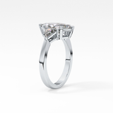 Marquise Three Stone Lab Grown Diamond Engagement Ring