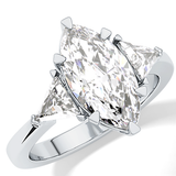 Marquise Three Stone Lab Grown Diamond Engagement Ring