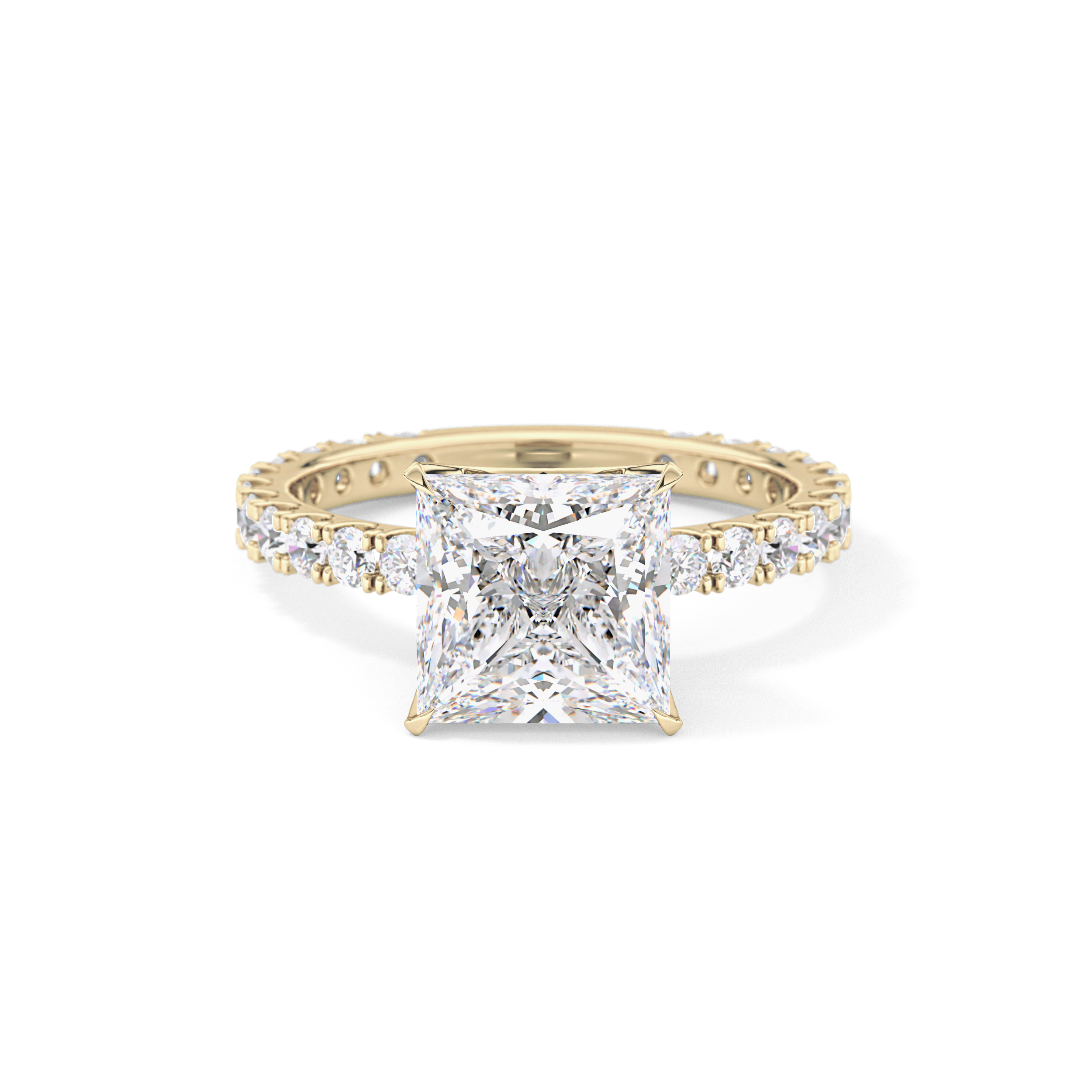 Princess Pave Lab Grown Diamond Engagement Ring