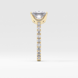 Princess Pave Lab Grown Diamond Engagement Ring