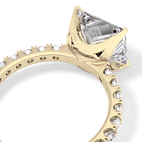 Princess Pave Lab Grown Diamond Engagement Ring