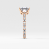 Princess Pave Lab Grown Diamond Engagement Ring