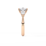 Cushion Three Stone Lab Grown Diamond Engagement Ring