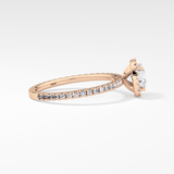 Cushion Halo & Pave Lab Grown Diamond Engagement Ring