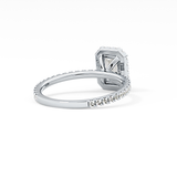 Emerald Halo & Pave Lab Grown Diamond Engagement Ring