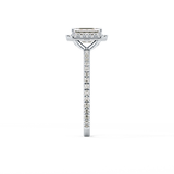 Emerald Halo & Pave Lab Grown Diamond Engagement Ring