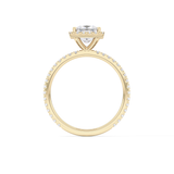 Princess Halo & Pave Lab Grown Diamond Engagement Ring