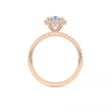 Princess Halo & Pave Lab Grown Diamond Engagement Ring