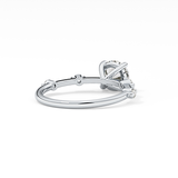 Round Dainty Pave Lab Grown Diamond Engagement Ring
