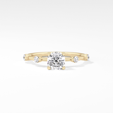 Cushion Dainty Lab Grown Diamond Engagement Ring