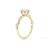 Cushion Dainty Lab Grown Diamond Engagement Ring