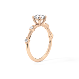 Cushion Dainty Lab Grown Diamond Engagement Ring
