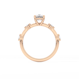Cushion Dainty Lab Grown Diamond Engagement Ring