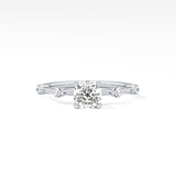 Cushion Dainty Lab Grown Diamond Engagement Ring