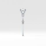 Cushion Dainty Lab Grown Diamond Engagement Ring