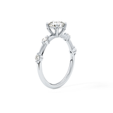 Cushion Dainty Lab Grown Diamond Engagement Ring